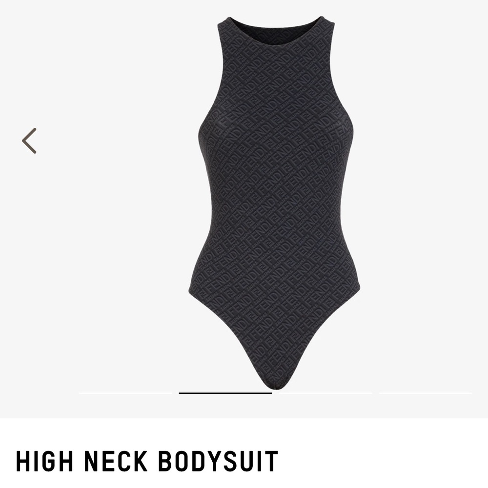 Fendi x Skims High Neck Bodysuit Black XS